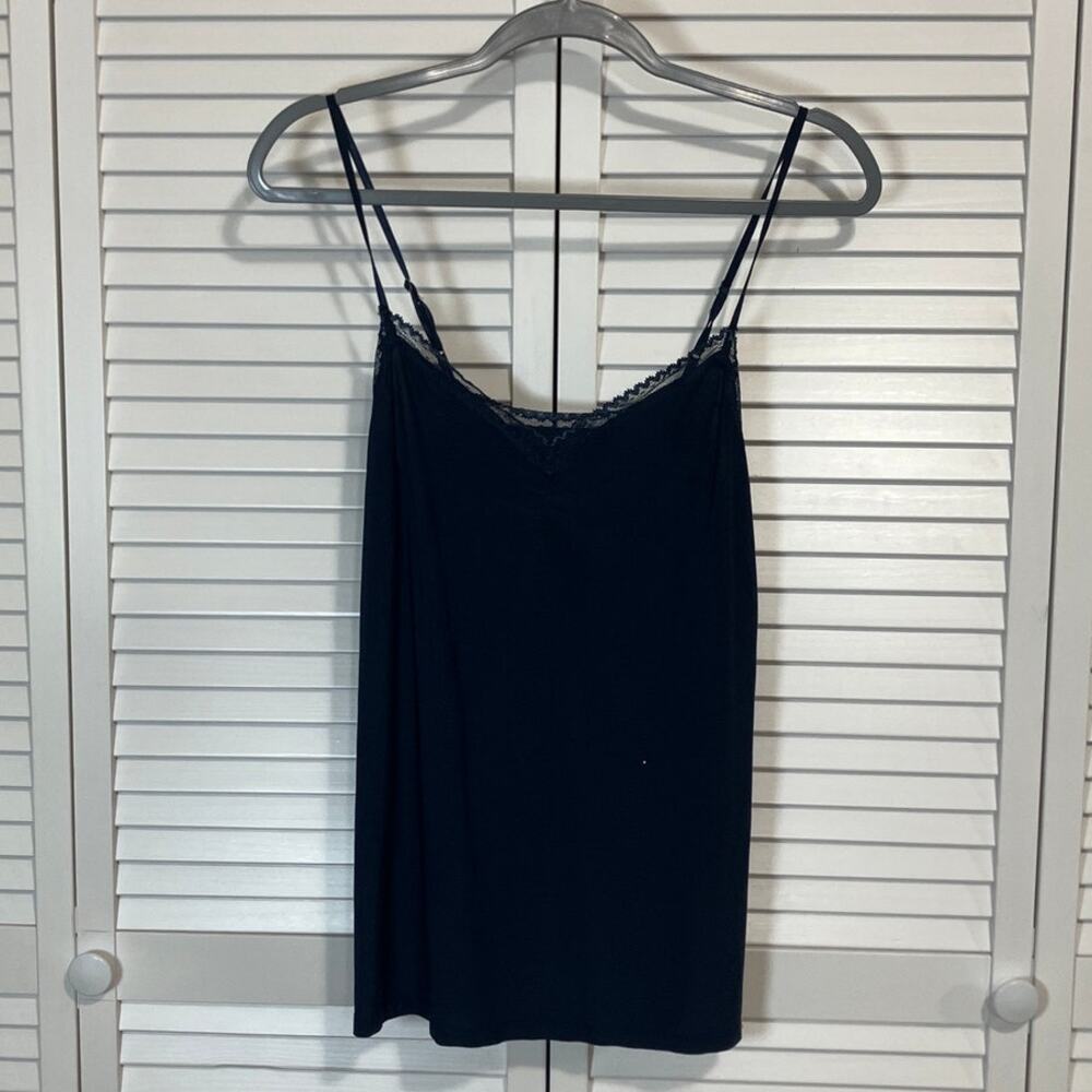 George Sleepwear Dark Navy Blue Relaxed Drape A-line Mini Nightgown L